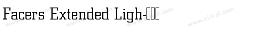 Facers Extended Ligh字体转换